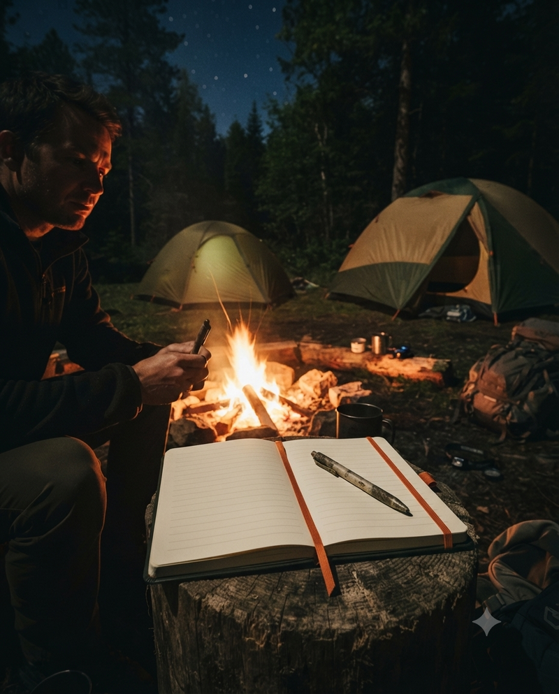 Le carnet de bivouac pour vos soirées au coin du feu